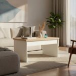 Mesa Ratona Elevable Para Guardar Puff En Paraíso Natural