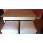 Mesa Ratona Elevable Para Guardar Puff En Paraíso Natural - Image 9