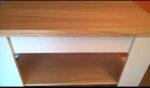 Mesa Ratona Elevable y Extensible en paraíso natural combinado con melamina blanca - Image 4